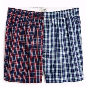 J Crew Factory Men's 100% Cotton Woven Boxer Shorts Size L